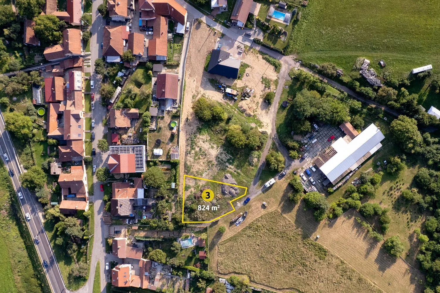Prodej stavebního pozemku Závist – fotka 1