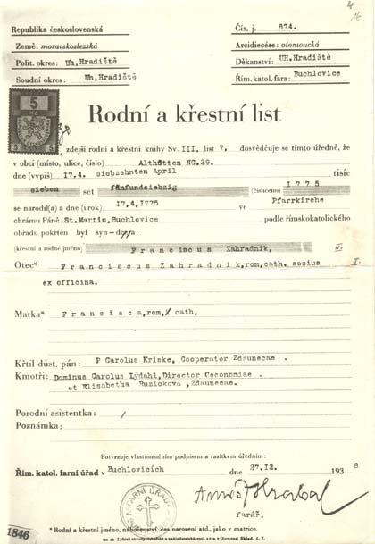Matriční záznam — 2. generace